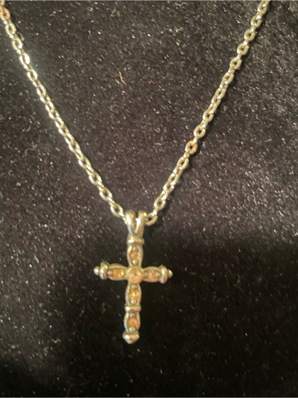 Gold-Tone Cross Pendant Necklace - Women's Jewelry